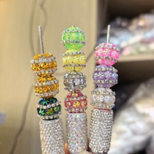 Perles de stylo pastel arc-en-ciel – Douceur sucrée et éclat précieux